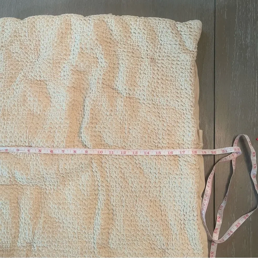 Pottery Barn Cotton & Linen Textured 26x20 Neutral Thick Pillow Cover Home Decor